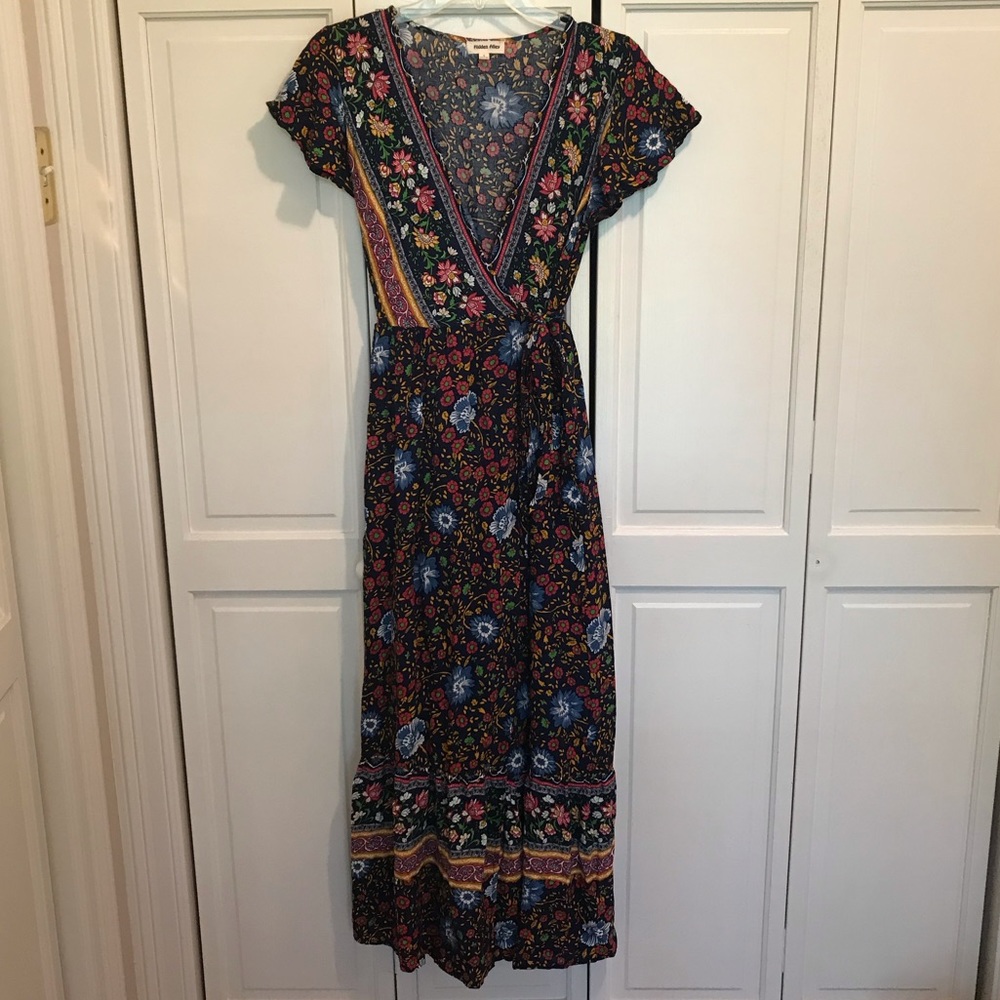 Clad and Cloth Hidden Alley floral maxi dress